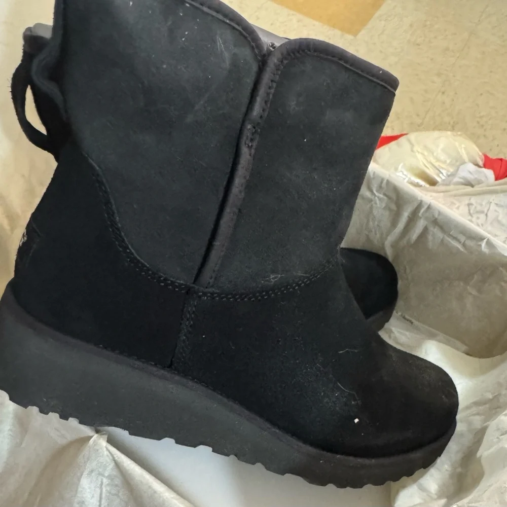 UGG Black Suede Boots - Picture 5 of 7
